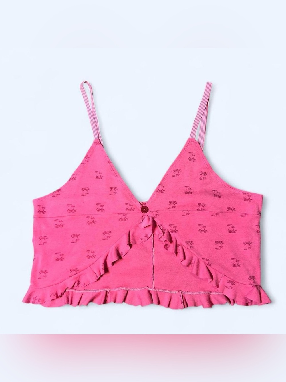 Y2K Pink Ruffled Tank Top by Tommy Hilfiger! - Picture 3 of 5